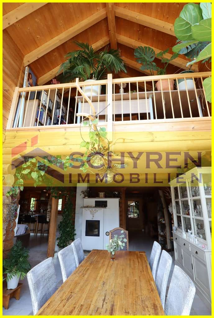 Immobilie in Hitzhofen - Einzigartiges Holz-Block-Haus mit Atelier, Galerie und über 450 m² Gesamtfläche - Bild 2