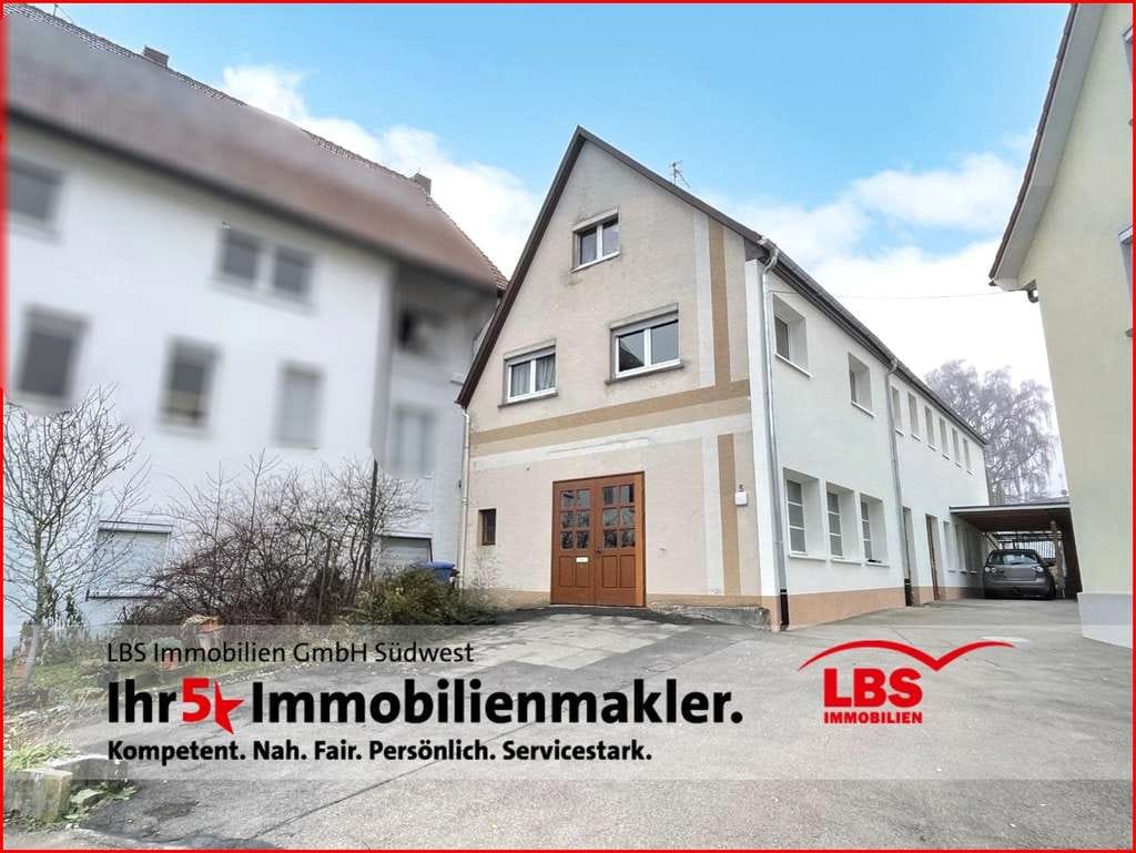 Immobilie in Stetten am kalten Markt - Einfamilienhaus mit geräumiger Werkstatt, sonniger Dachterrasse und Garten - Bild 0