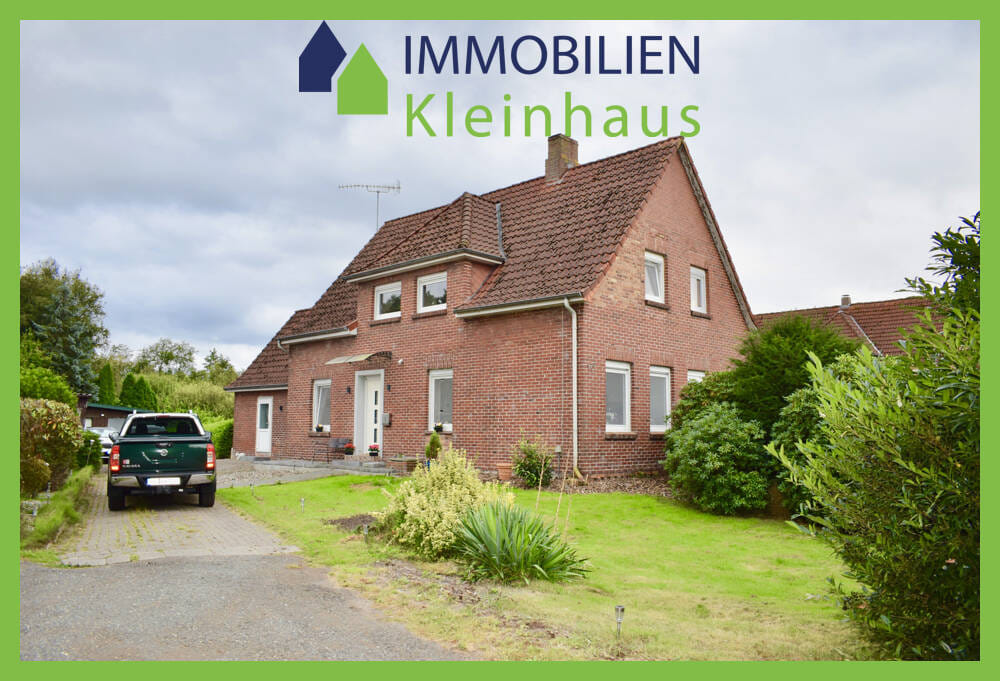 Immobilie in Friesoythe - Charmante sanierte Haushälfte mit großem Grundstück in Friesoythe-Altenoythe! - Bild 0