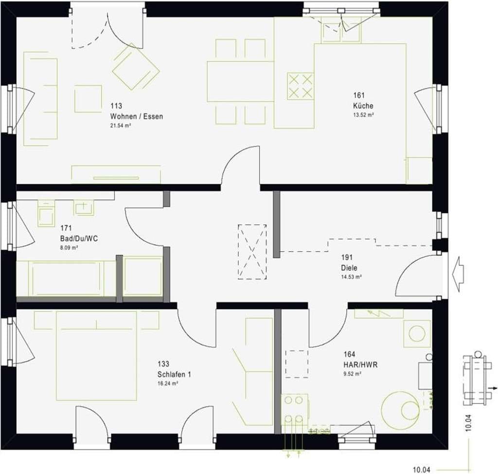 Immobilie in Berghaupten - Kleines Bungalow, optimal genutzt.  - Bild 4