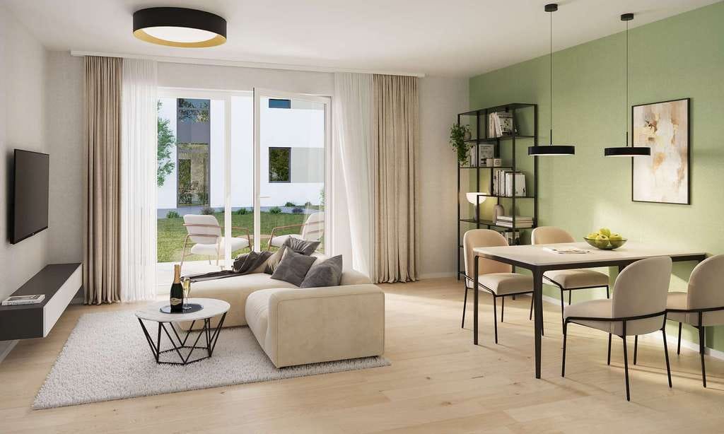 Immobilie in Achstetten - Modernes Wohnen! Neubau-EG-Wohnung mit großem Gartenanteil und Terrasse mit Süd-West-Ausrichtung - Bild 0