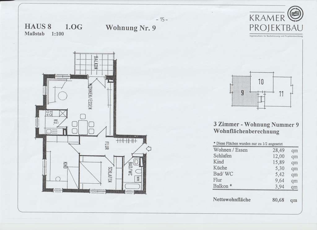 Immobilie in Frohburg - Ruhig gelegene, helle 2 Zimmer Wohnung  - Bild 3
