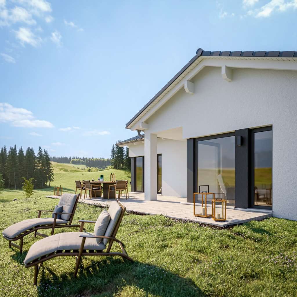 Immobilie in Fellen - Urlaubsfeeling jeden Tag: Moderner Bungalow mit direktem Gartenzugang. - Bild 0