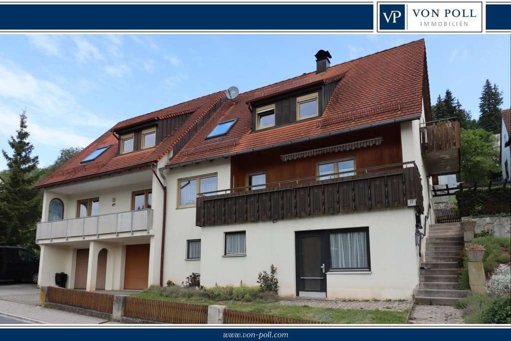 Immobilie in Rügland - Gepflegte 4-Zimmer Eigentumswohnung mit zwei Balkonen und Kachelofen in traumhafter Lage - Bild 0