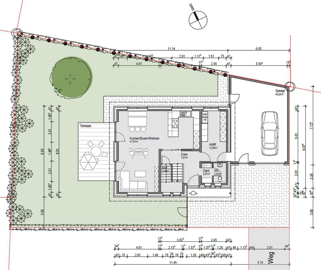 Immobilie in Raesfeld - !! NEUBAU !! Schlüsselfertiges Einfamilienhaus mit Garage - Bild 4