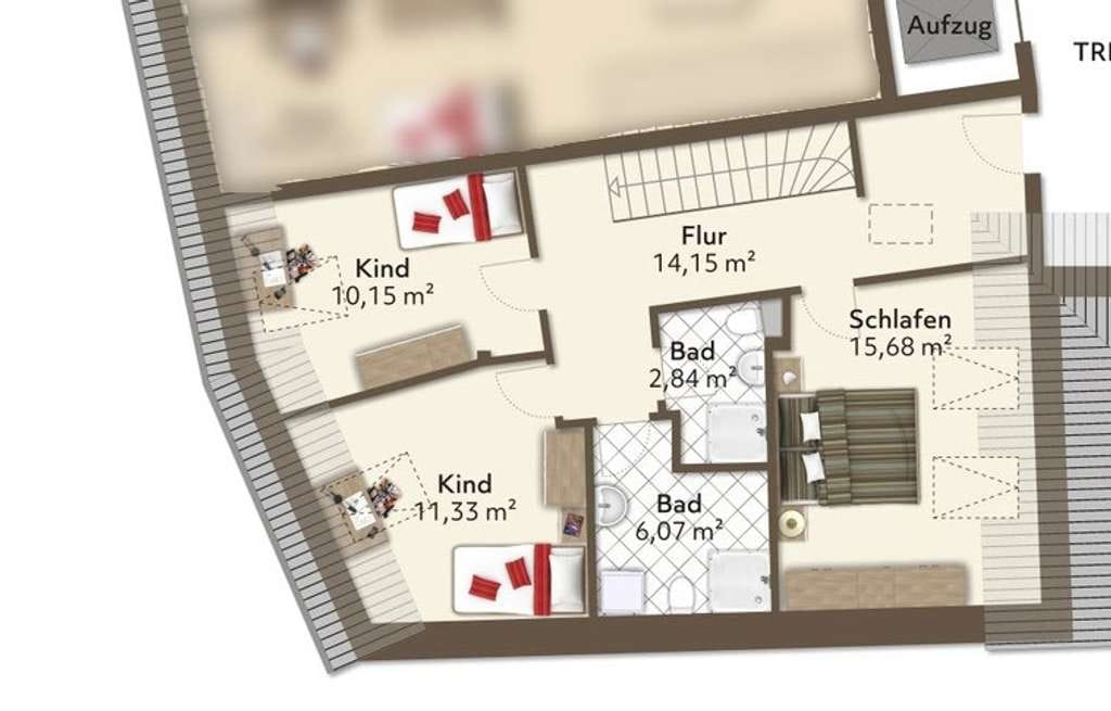 Immobilie in Lustadt - 127 m² auf 2 Etagen - Tolle Wohnung mit Aufzug  im kernsanierten Altbau, WE 3, OG/DG - Bild 1