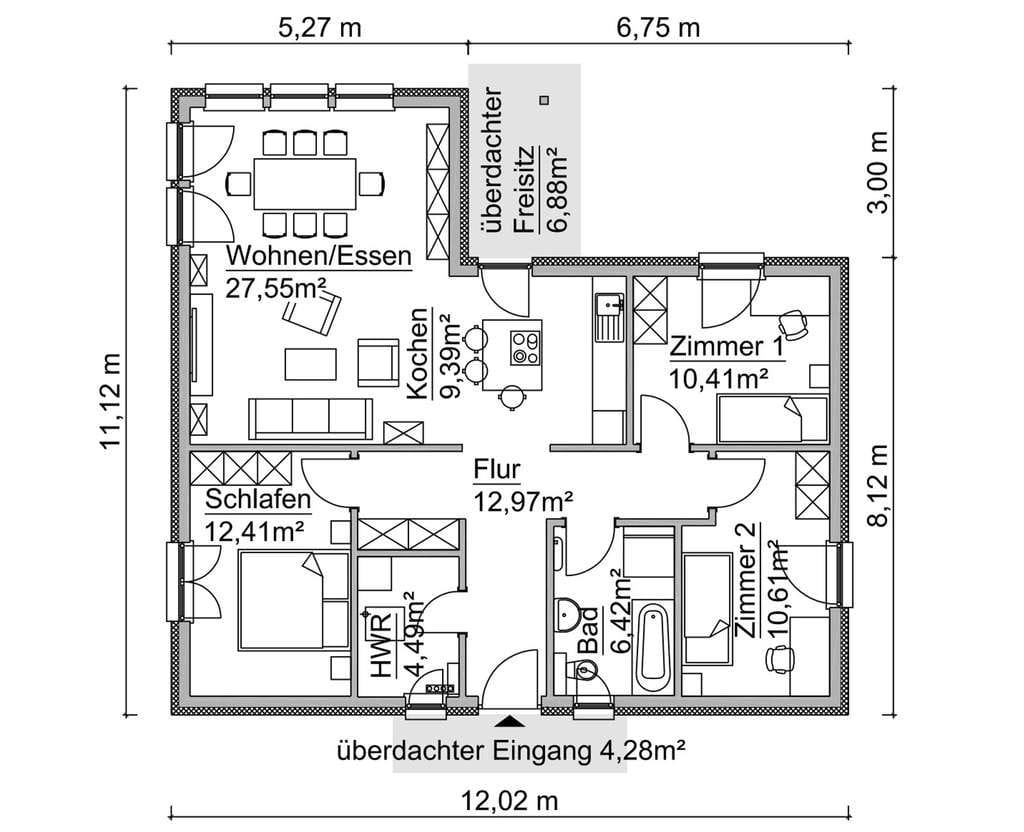 Immobilie in Michendorf - Der Scanhaus Winkelbungalow zum Wohlfühlen, unser Klassiker - Bild 4