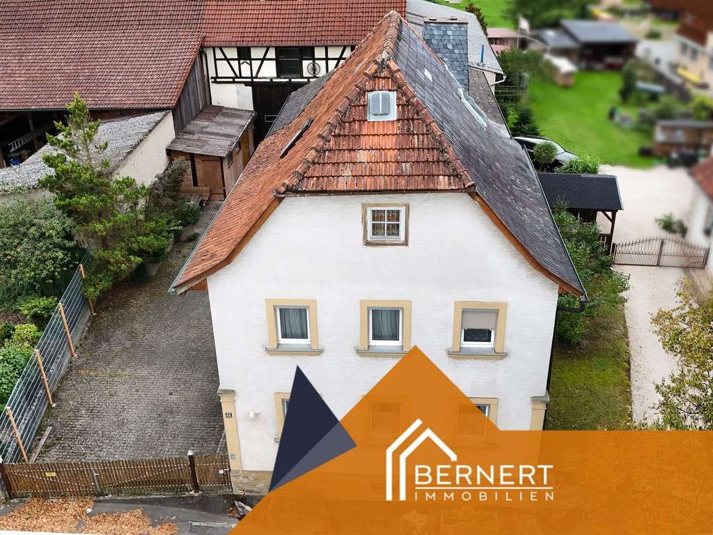 Immobilie in Lichtenfels - Großzügiges Bauernhaus mit Nebengebäude in Mistelfeld zu verkaufen - Bild 0