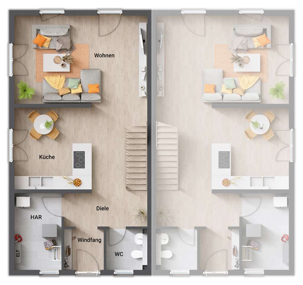 Immobilie in Alperstedt - Das schlanke Doppelhaus – urbanes Wohnen zweifach genießen in Alperstedt - Bild 4