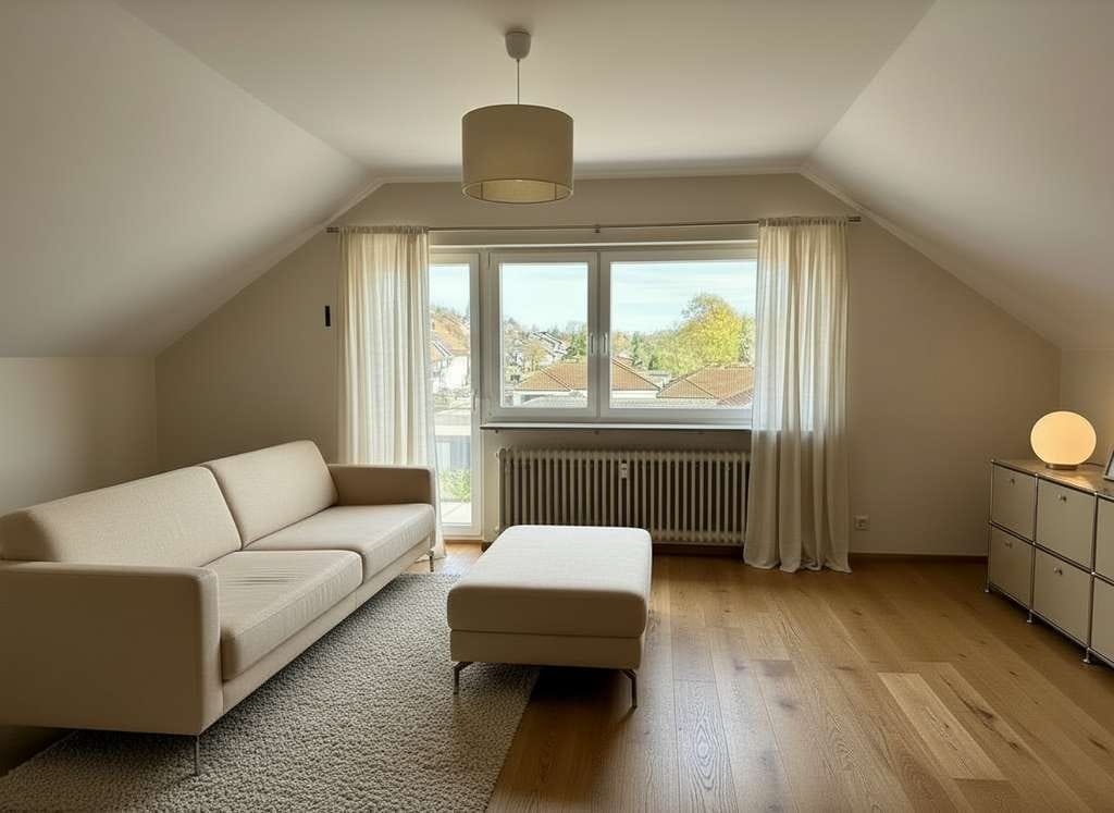 Immobilie in Ohmden - Umfassend sanierte 2-Zimmer-Dachgeschoss-wohnung mit Garage und zwei Stellplätzen [provisionsfrei] - Bild 0