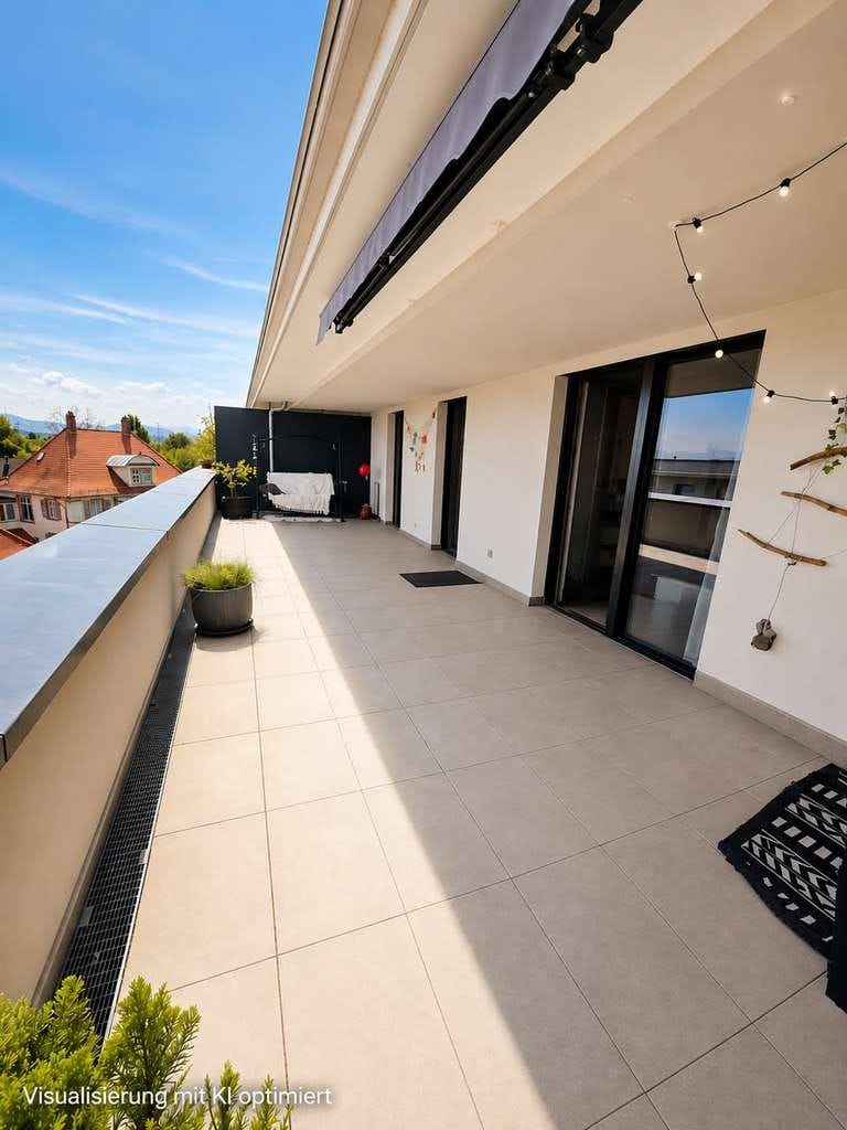 Immobilie in Bahlingen - Barrierefreies Penthouse mit Aufzug und Fernblick am Kaiserstuhl - Bild 1