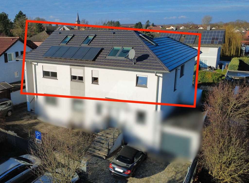 Immobilie in Ober-Hilbersheim - Modernisierte Ober- und Dachgeschosswohnung über zwei Ebenen im ausgebauten Bungalow - Bild 2