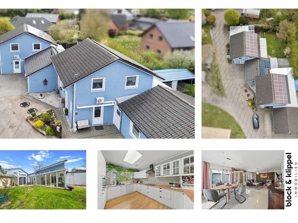 Immobilie in Arpsdorf - Zwei Häuser, ein Zuhause: Verbundenes Wohnen mit Wintergarten & moderner Technik in Arpsdorf - Bild 0