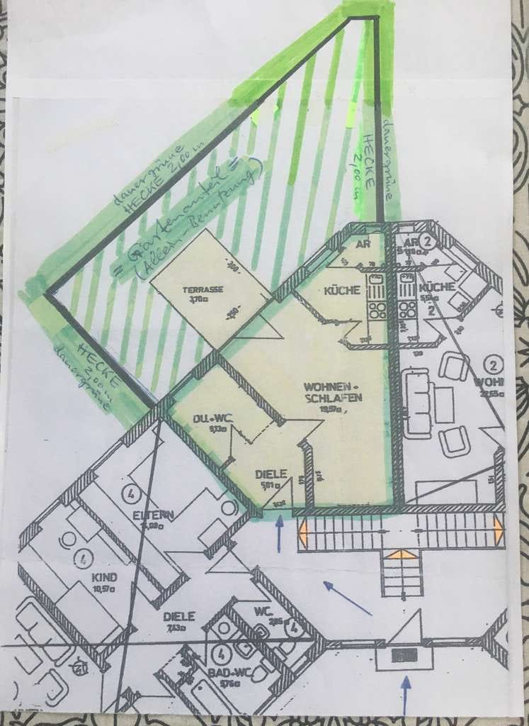 Immobilie in Saal a.d.Donau - Traum-1-Zi.App,40m2 m.Terr/eig.Garten;teilmöbl.;sep.Kü m.Fe.;EBK;frei zum1.9.2026 - Bild 3