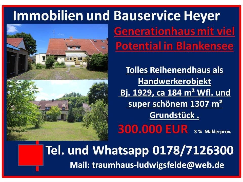 Immobilie in Trebbin - Charmantes Generationshaus in Blankensee – Raumwunder mit viel Potenzial in ruhiger Lage - Bild 0