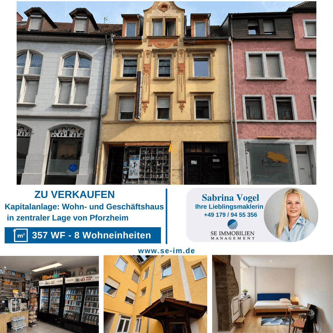 Immobilie in Pforzheim - ?? Wohn- & Geschäftshaus in Pforzheim - Attraktive Kapitalanlage mit Entwicklungspotenzial - Bild 0