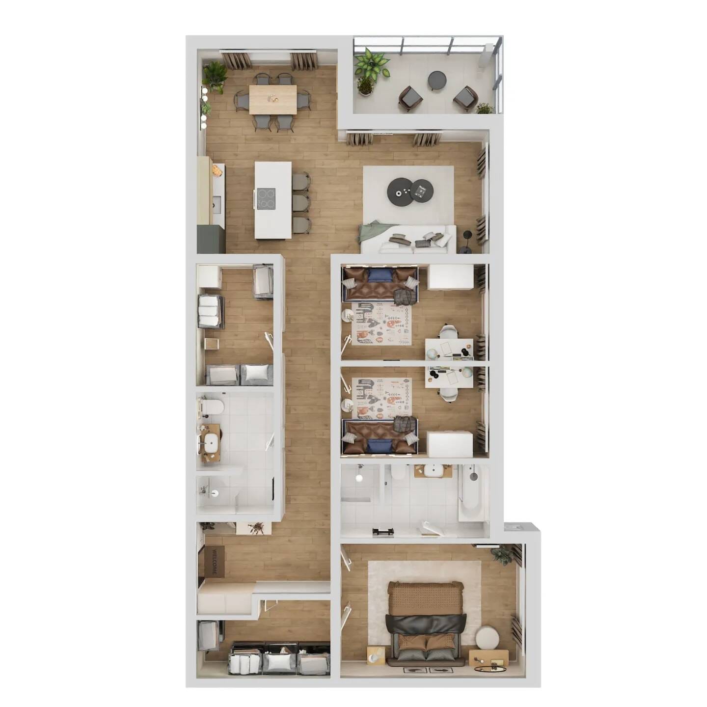 Immobilie in Hermersberg - Moderne Neubau-Wohnung mit geräumiger Terrasse in Hermersberg - Bild 1