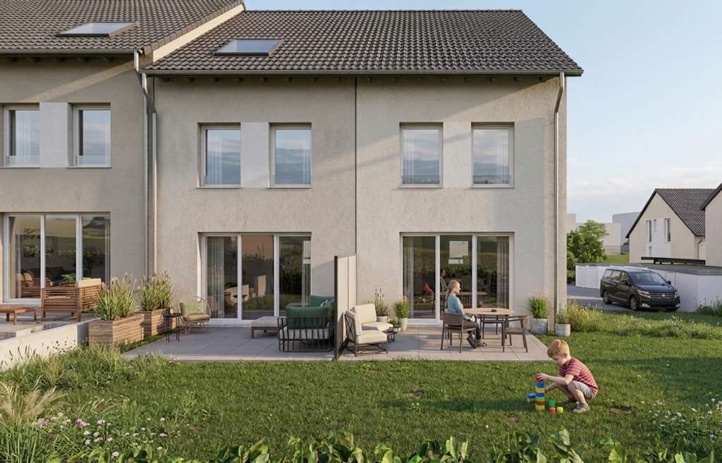 Immobilie in Schlaitdorf - Modernes Reihenmittelhaus im KfW-40-NH-Standard | Ca. 134 m² Wohnfläche in Schlaitdorf - Bild 0