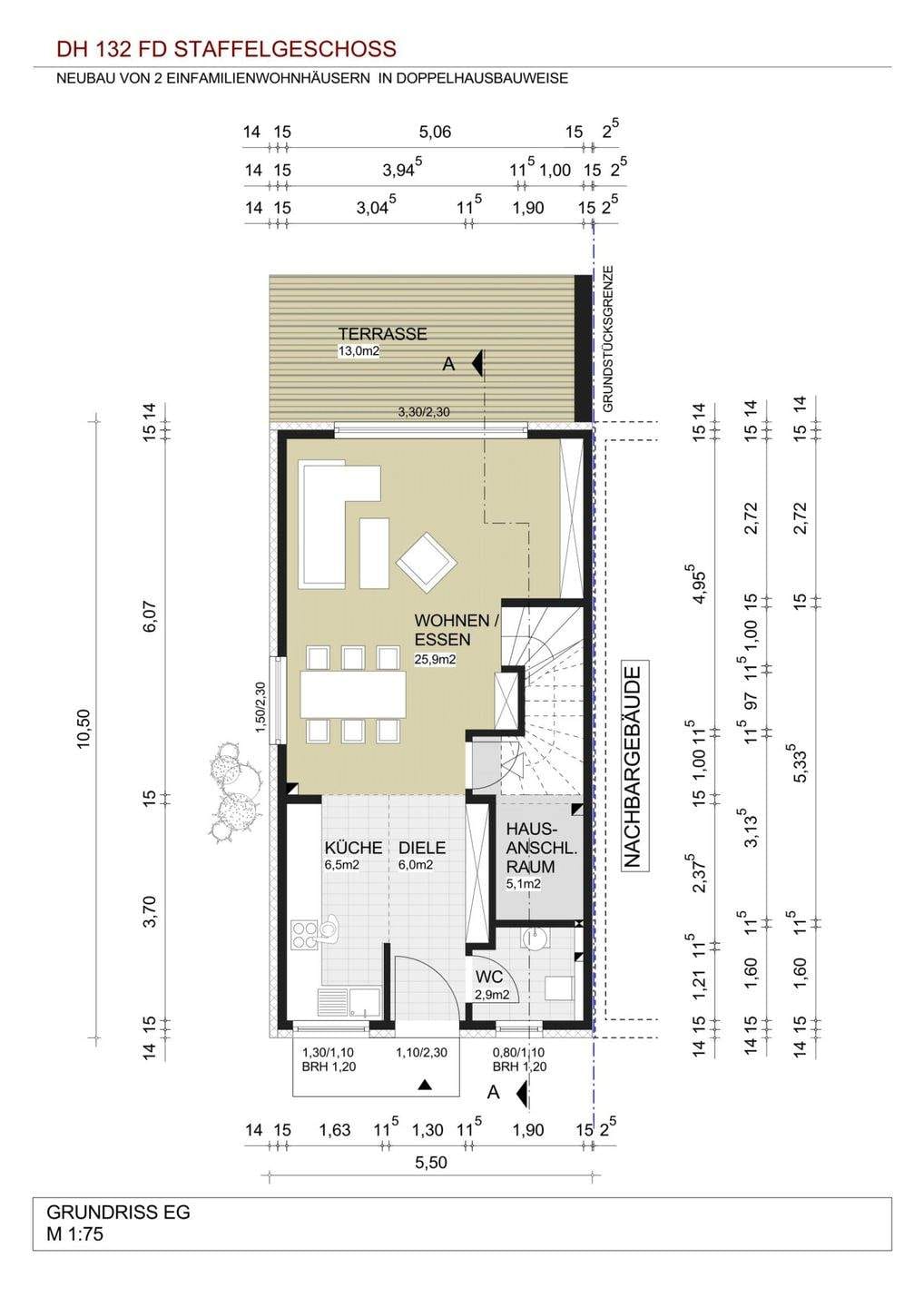 Immobilie in Bodenheim - ***Zeitlos modern: Neubau-Doppelhaushälfte im Bauhaus-Stil in Bodenheim*** - Bild 2