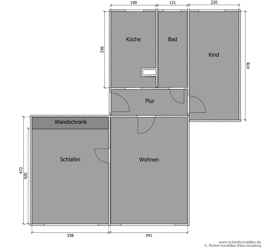 Immobilie in Lichtenberg/Erzgebirge - 3-Zimmer-Etagenwohnung in Lichtenberg/Erzgebirge an Eigennutzer oder Kapitalanleger zu verkaufen - Bild 1