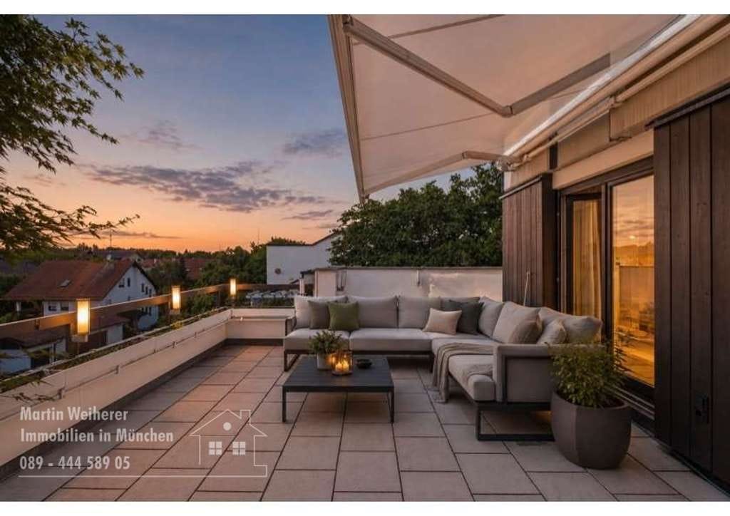 Immobilie in Aschheim - Sonnige 4 Zimmer Wohnung, Premium-Wohngefühl durch die große Dachterasse - Bild 0