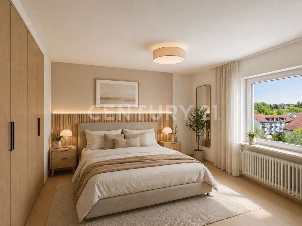 Immobilie in Traunreut - 3-Zimmer-Wohnung mit Balkon, Garage & viel Potenzial in Traunreut - Bild 1