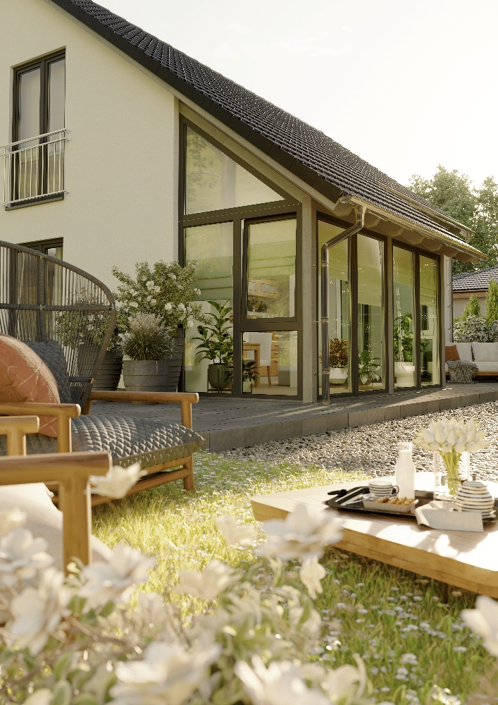 Immobilie in Amt Creuzburg - INKLUSIVE Wintergarten & Carport: Energiesparend, bezahlbar & gemütlich. Massivhaus in Amt Creuzb... - Bild 1