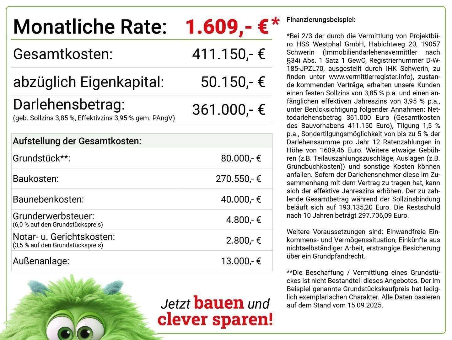 Immobilie in Lübow - Familienfreundlich wohnen: Nordic 143, Klinker inklusive, zum kleinen Preis - Bild 2