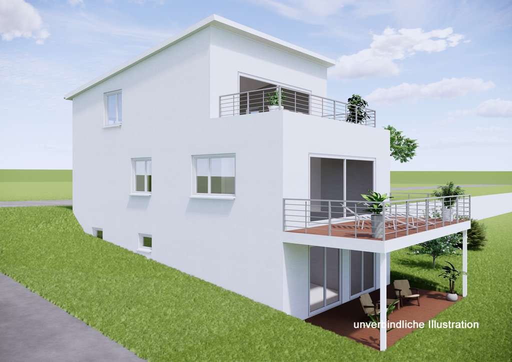 Immobilie in Ostelsheim - „Traumhaftes Wohnen in unverbaubarer Aussichtslage“ Modernes EFH in Ostelsheim. Mit Doppelgarage - Bild 2