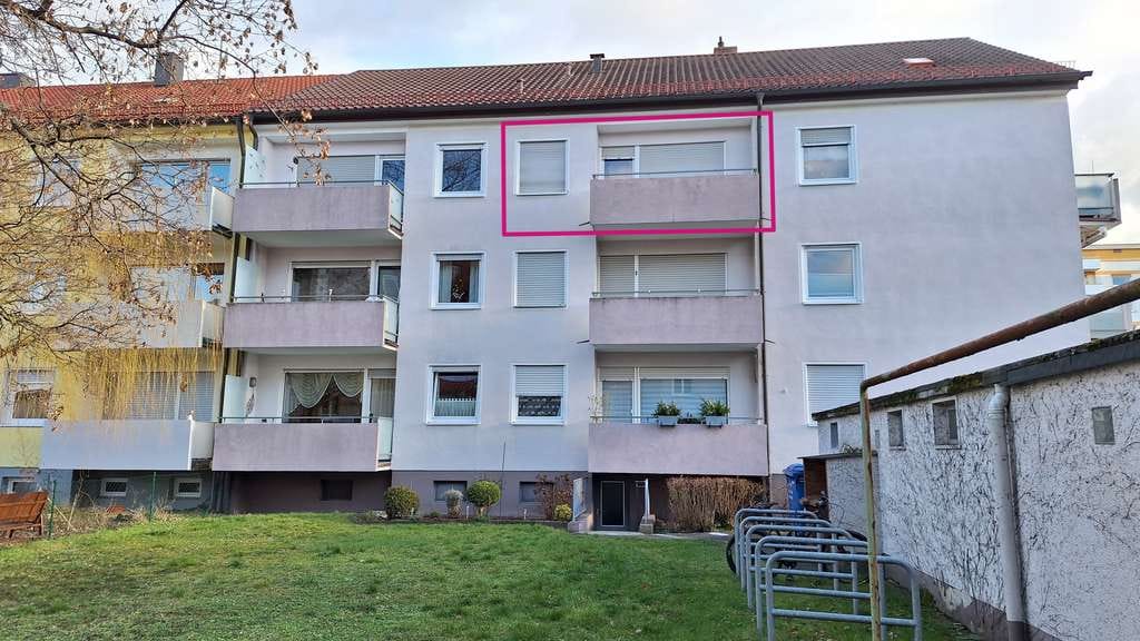 Immobilie in Bamberg - Helle 1-Zimmer-Eigentumswohnung mit Balkon - Nähe Wunderburg - provisionsfrei - Bild 1