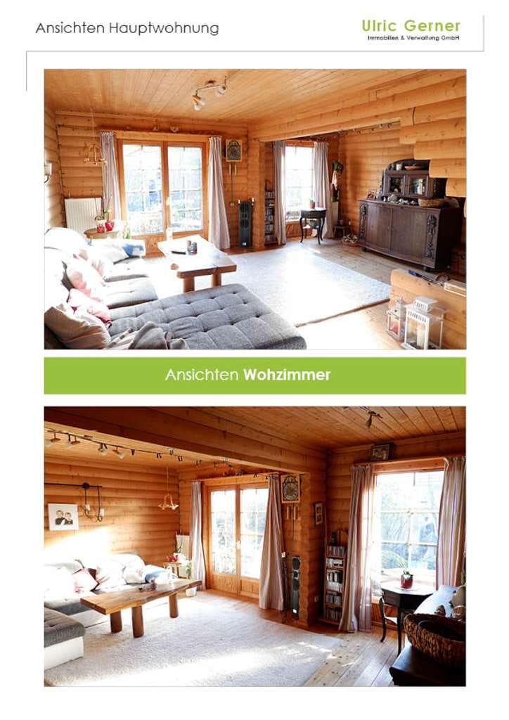 Immobilie in Kröppelshagen-Fahrendorf - Original Blockbohlenhaus mit zwei Wohneinheiten und Vollkeller - Bild 3
