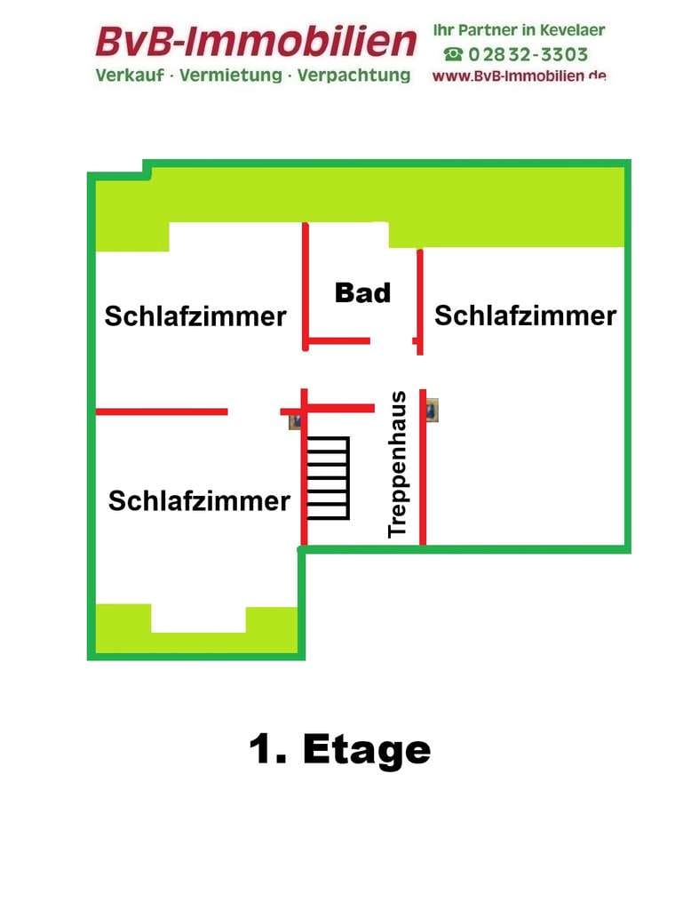 Immobilie in Weeze - Einfamilienhaus mit Garage - 749 m² Grundstück - Weeze - Grafscherweg 1 - Bild 1
