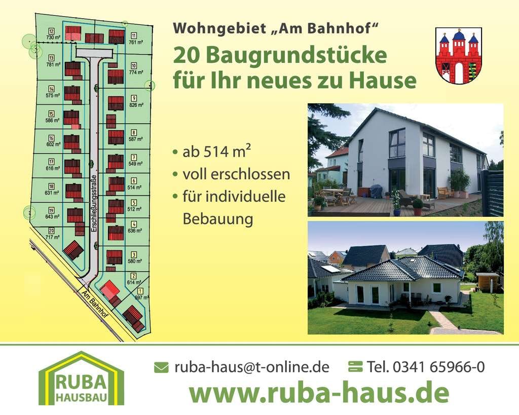 Immobilie in Trebsen/Mulde - Bungalowneubau für die 2. Lebenshälfte mit Grundstück, PV-Anlage+Wallbox, 3Km von Grimma entfernt - Bild 0