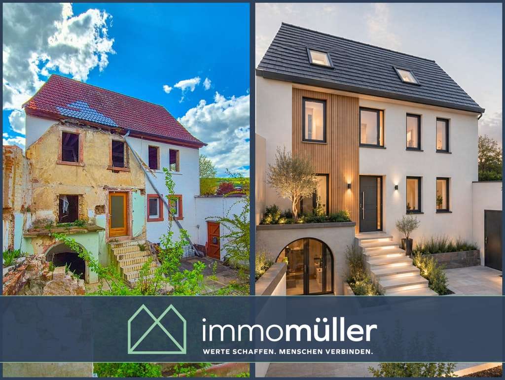 Immobilie in Grünstadt - Gestaltungsfreiheit pur: Entkerntes Haus mit Hof und Scheune in Sausenheim - Bild 0