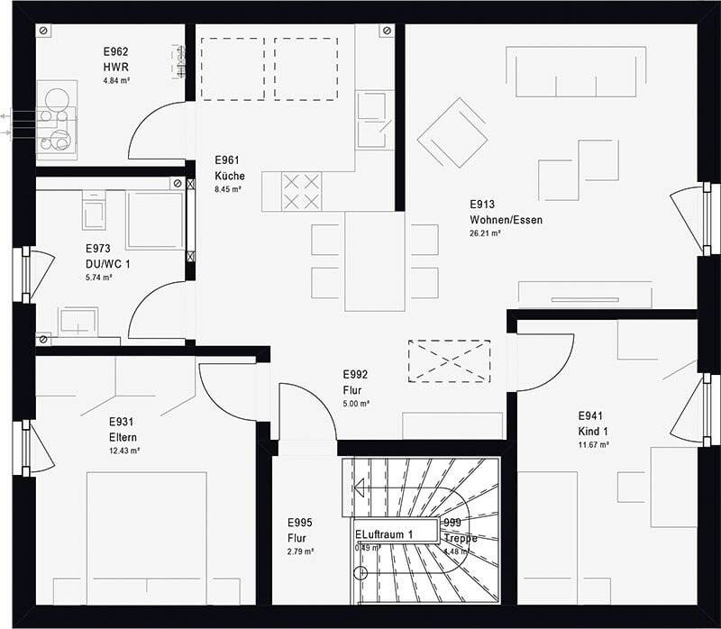 Immobilie in Weilerbach - Dieses Mehrgenerationenhaus vereint zwei Wohnungen unter einem Dach. Unser TrendStyle 16.0.S als Ausbauhaus!!! - Bild 4