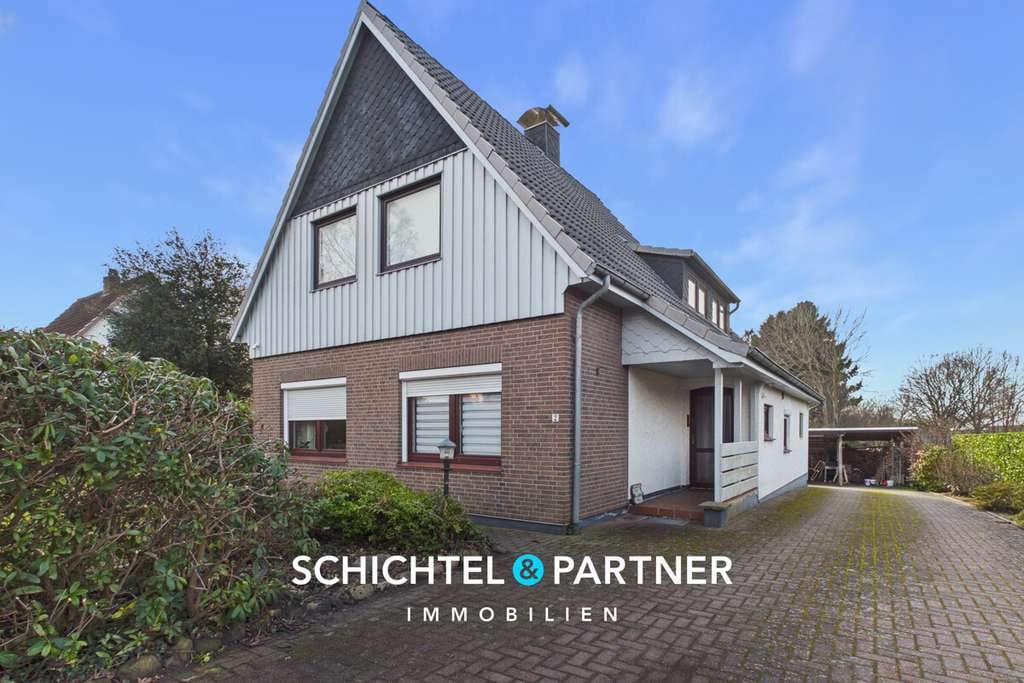 Immobilie in Hambergen - Hambergen | Freistehendes Einfamilienhaus mit Kamin und großem Grundstück - Bild 0
