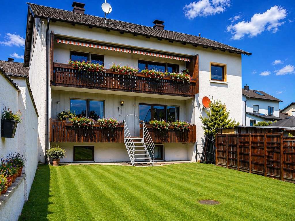 Immobilie in Hepberg - Familienfreundliche 5-Zimmer-Erdgeschosswohnung mit Gartenanteil und Garage +++ Bezugsfrei - Bild 1