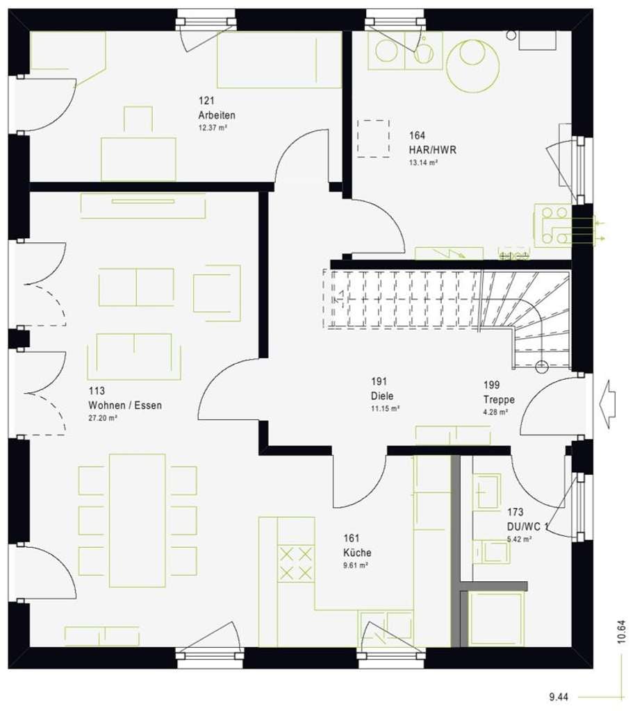 Immobilie in Kirchlinteln - 5-Zimmer-Traum mit 162 m² in Klein Sehlingen – KfW 55 - Bild 4