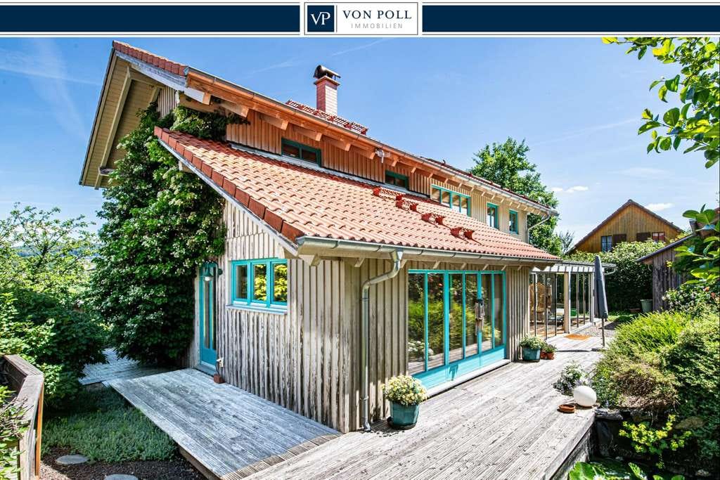 Immobilie in Neukirchen beim Heiligen Blut - Wohnen im Grünen - Charmantes Holzhaus mit Wintergarten, Galerie und idyllischem Garten - Bild 0