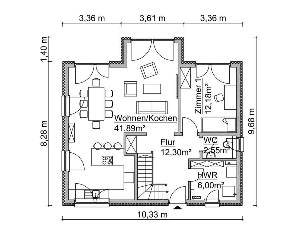 Immobilie in Wulften am Harz - MODERN UND GROSSZÜGIG! Ihr Einfamilienhaus mit Frontspieß - Bild 3