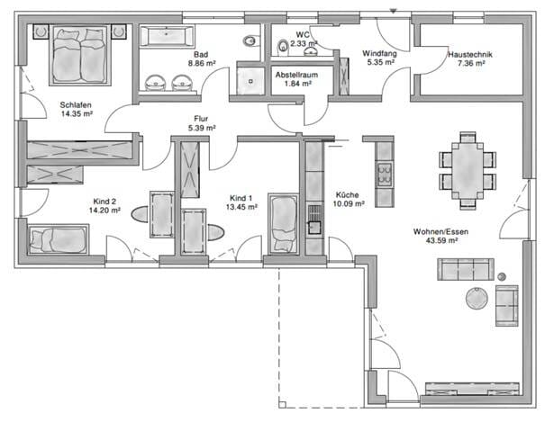 Immobilie in Langquaid - Traumhaftes Bungalow mit 130 m² Wohnfläche – Ihr neues Zuhause! - Bild 1