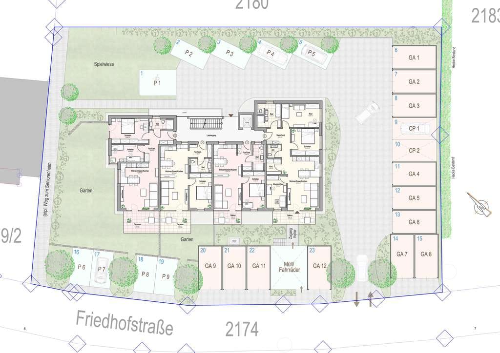 Immobilie in Stadtsteinach - NEUBAU-Wohnanlage in Stadtsteinach "An der Zaubach II" / Qualitätssiegel Nachhaltiges Gebäude (QNG) - Bild 3