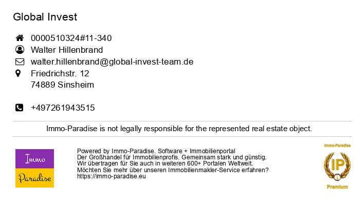 Immobilie in Kirchardt - GLOBAL INVEST SINSHEIM | Großes Einfamilienhaus mit Einliegerwohnung und 1.000m² Grundstück in Kirchardt - Bild 1