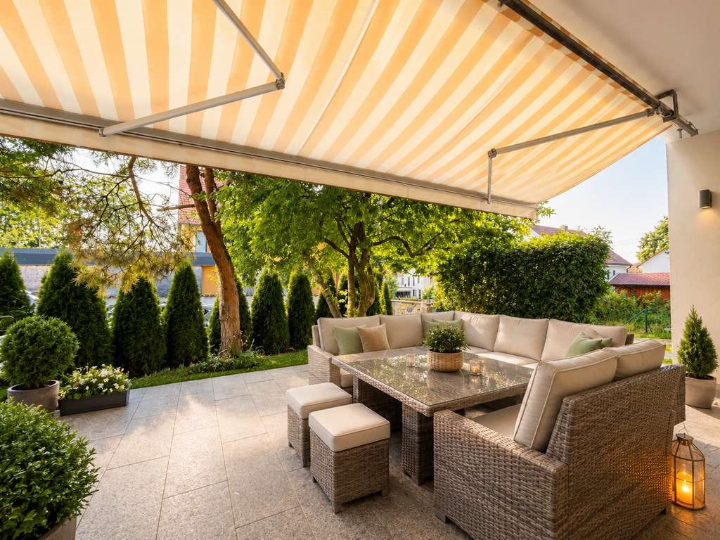 Immobilie in Röhrmoos - Neuwertig sanierte 4,5 Zi.-Gartenwohnung mit gr Süd-Terrasse, sep Küche, gr Keller, Garage, Stellpl. - Bild 0