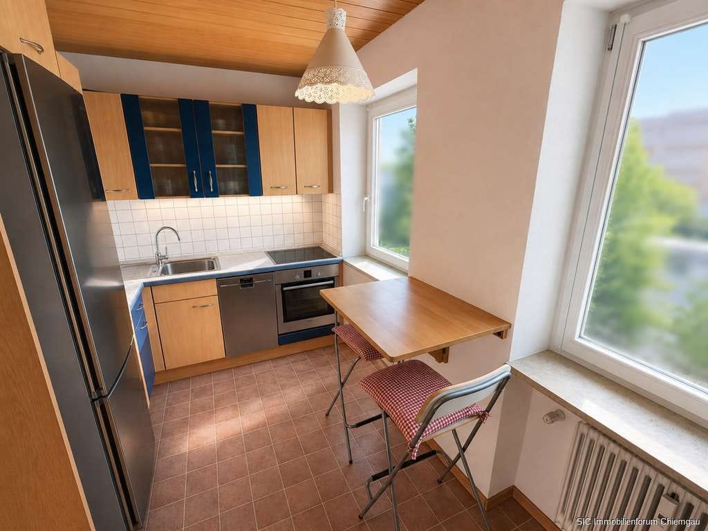 Immobilie in Traunstein - 3,5-Zimmer Wohnung mit Südbalkon u. Fahrstuhl zentrumsnah in Traunstein 
- gut vermietet! - Bild 5