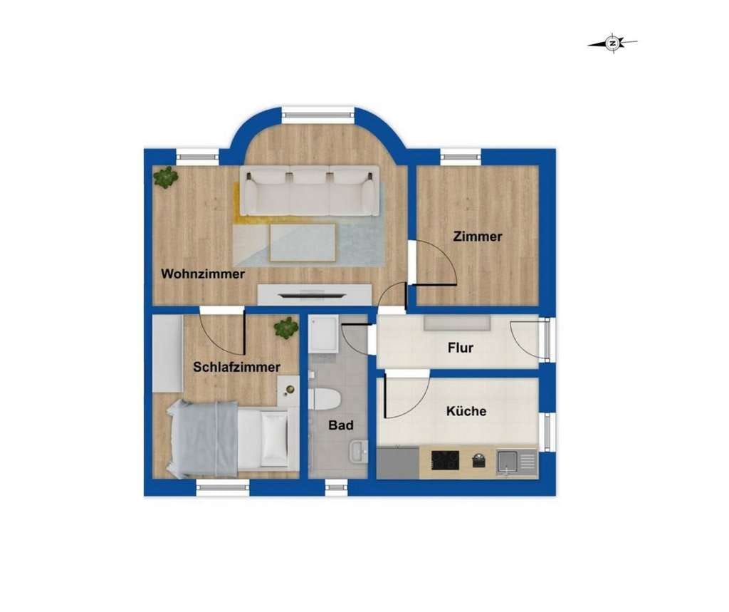 Immobilie in Owschlag - Vermietete 2,5-Zimmer-Erdgeschoss-Wohnung mit großem Garten und Stellplatz in Owschlag - Bild 4
