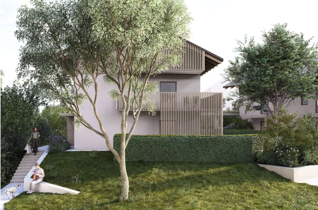 Immobilie in Riedering - Moderne Maisonette-Wohnung mit zwei Balkonen in Holzmassivbauweise, fußläufig zum Simssee - Bild 2