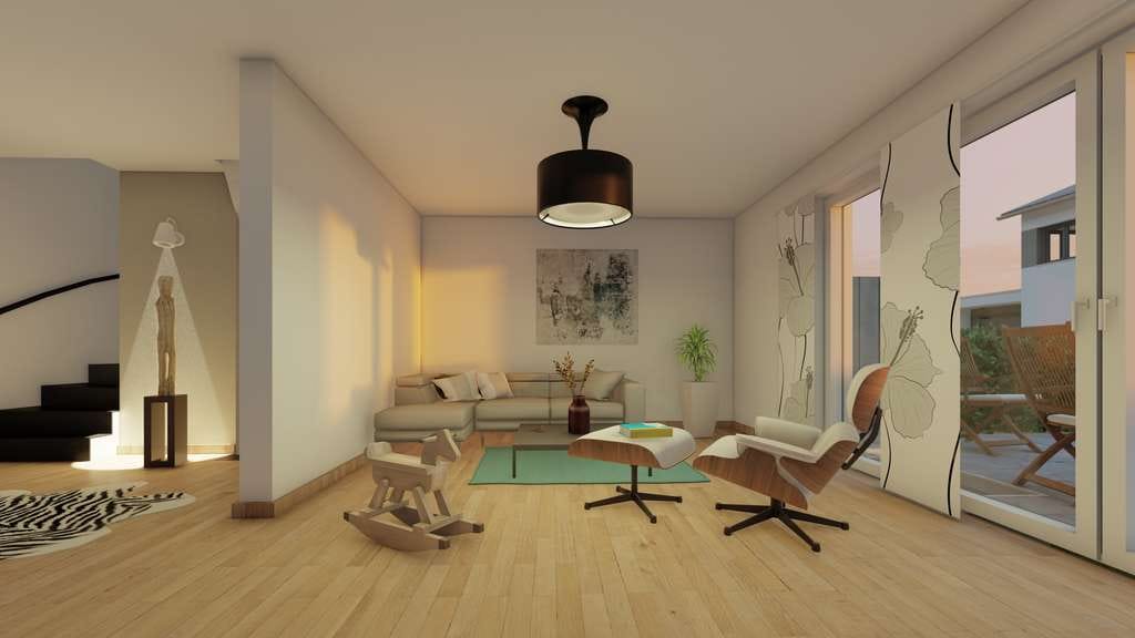 Immobilie in Wildpoldsried - PERFEKT für BEST Ager: Komfortable Neubau-DHH in SONNIGER Ortsrandlage! Große Doppelgarage! - Bild 4