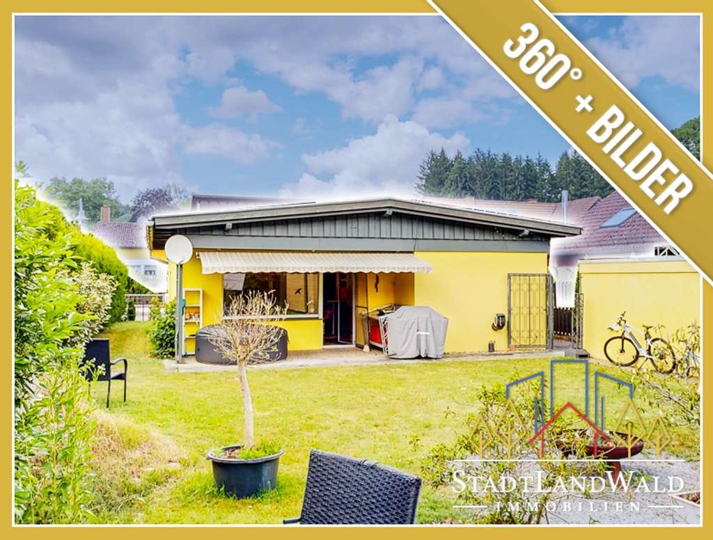Immobilie in Ludwigswinkel - Wohnen auf einer Ebene zwischen Wald und See - Bungalow mit Garten am Lagerweiher - Bild 0