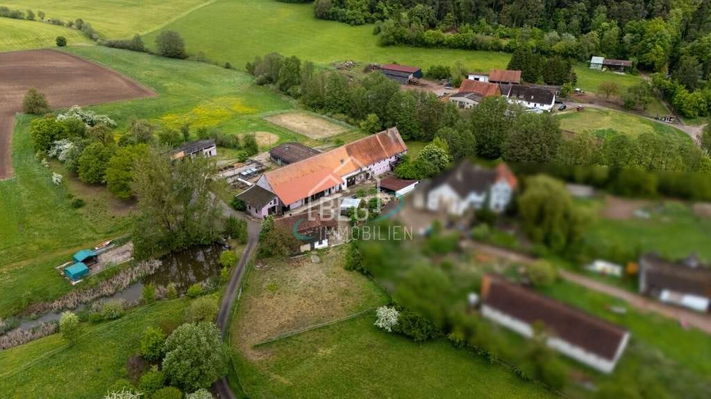 Immobilie in Feuchtwangen - Großzügiges Anwesen für Pferdehaltung mit 
Stallungen, Seen und weitläufigen Weideflächen - Bild 2